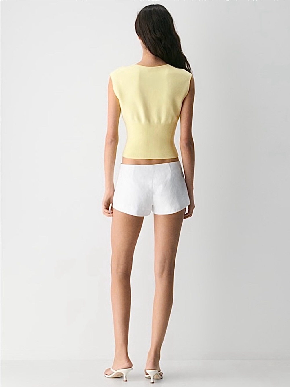 NWT Aritzia Wilfred Golightly Cardigan Small Lemonade Yellow Sold Out - Picture 4 of 7